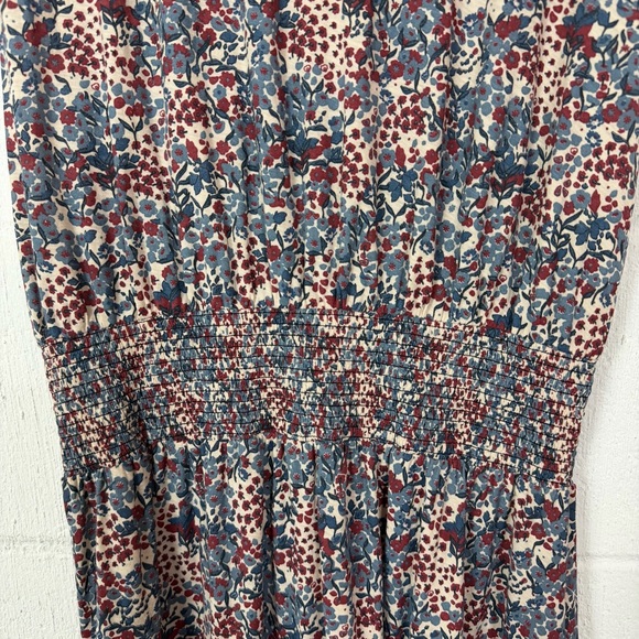 Nation Ltd Martine Midi Dress Floral Tiered Smocked Pima Cotton Dainty Cottage M - Picture 5 of 16